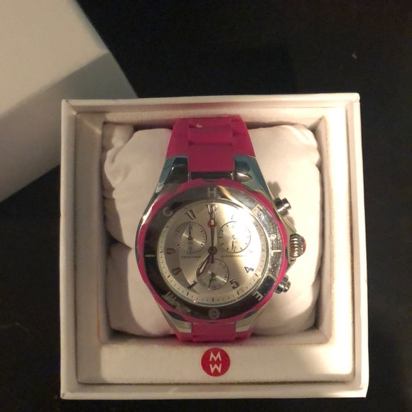 Michele Tahitian Jelly Pink Watch